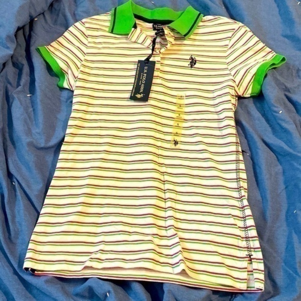 U.S. Polo Assn. polo 3 button down short sleeve shirt